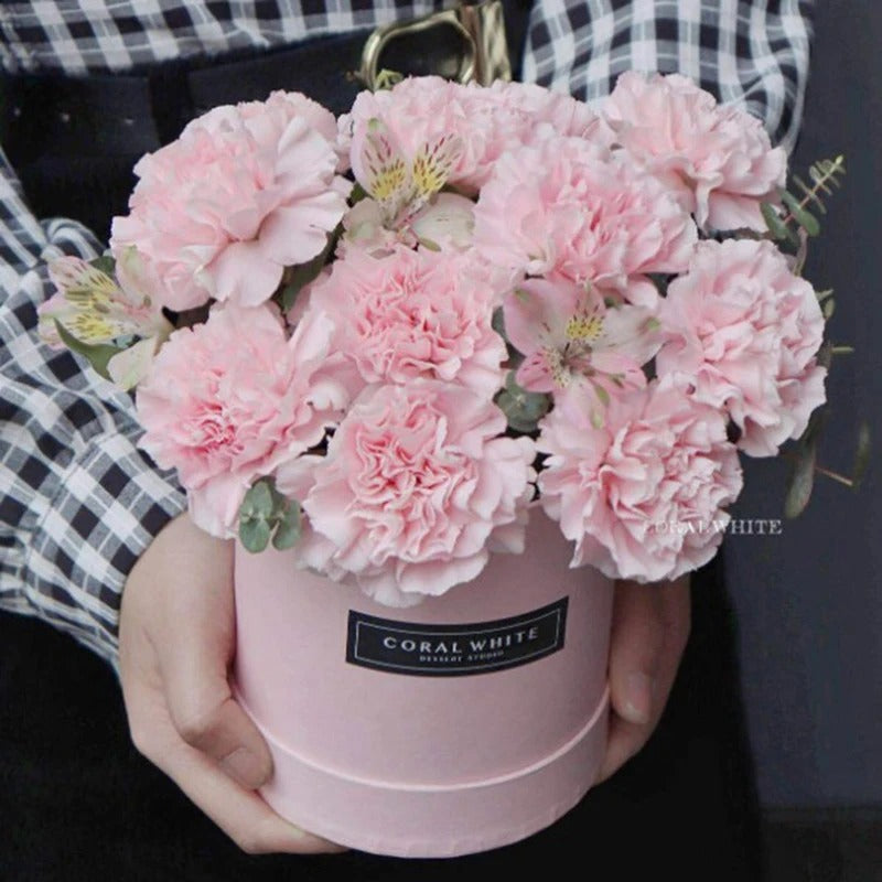 bougie fleurs rose