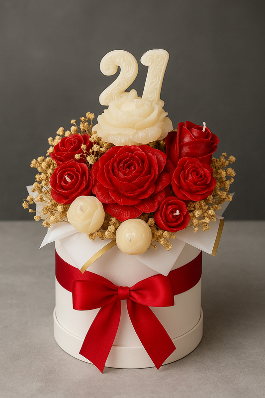 Box Fleurs en Cire Parfumée – Grand Format