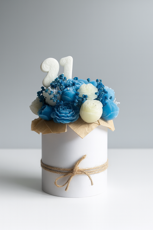 Box Fleurs en Cire Parfumée – Format Moyen