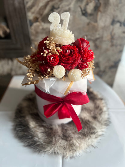 Box Fleurs en Cire Parfumée – Grand Format