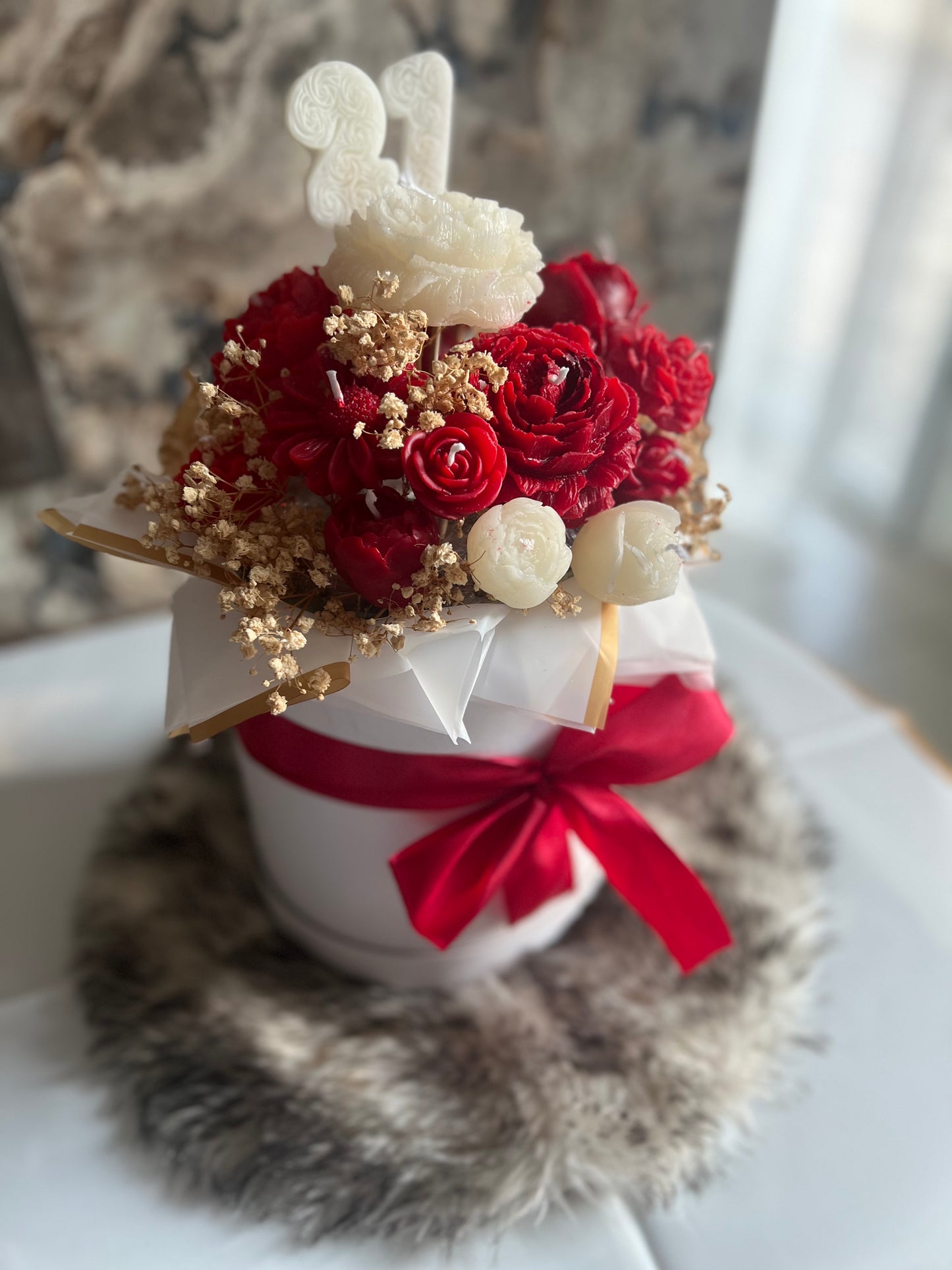 Box Fleurs en Cire Parfumée – Grand Format