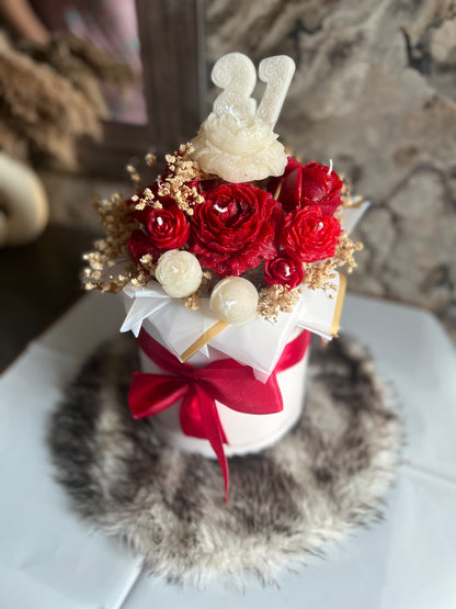 Box Fleurs en Cire Parfumée – Grand Format