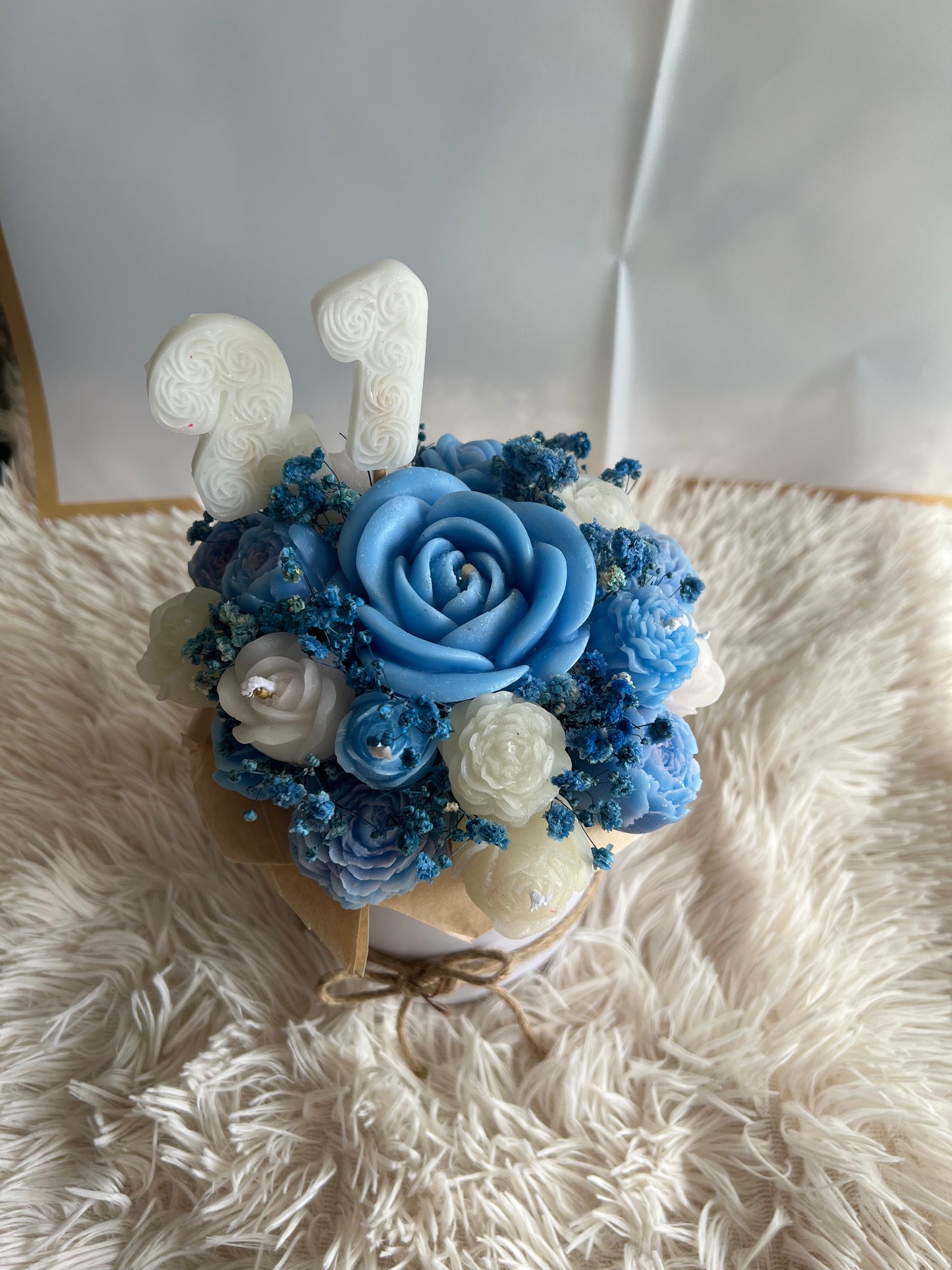 Box Fleurs en Cire Parfumée – Format Moyen