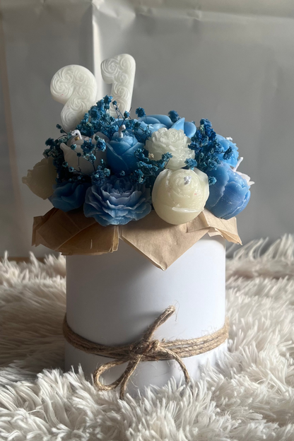 Box Fleurs en Cire Parfumée – Format Moyen