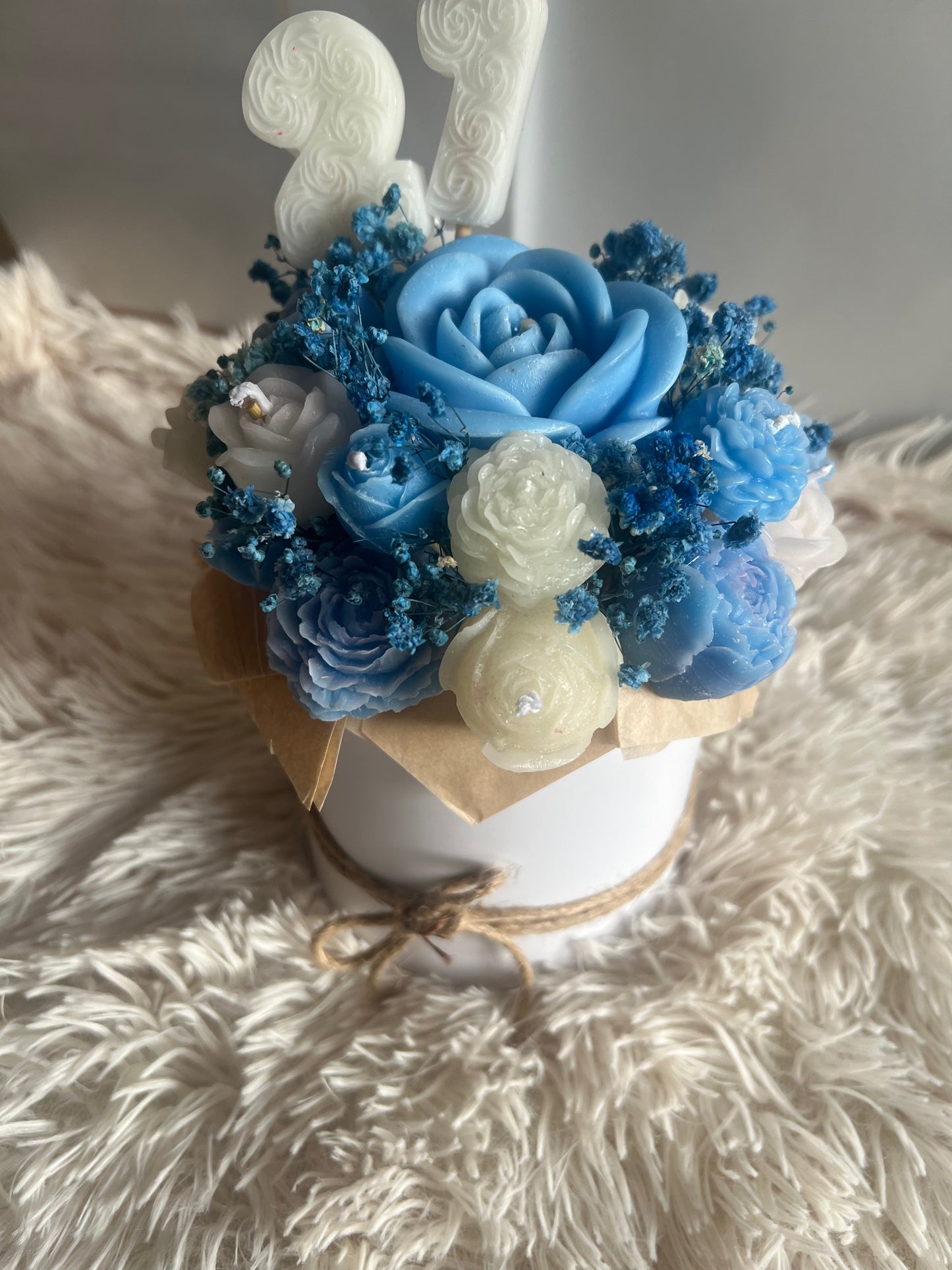 Box Fleurs en Cire Parfumée – Format Moyen