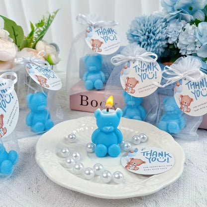 bougies Ours dragee bleu