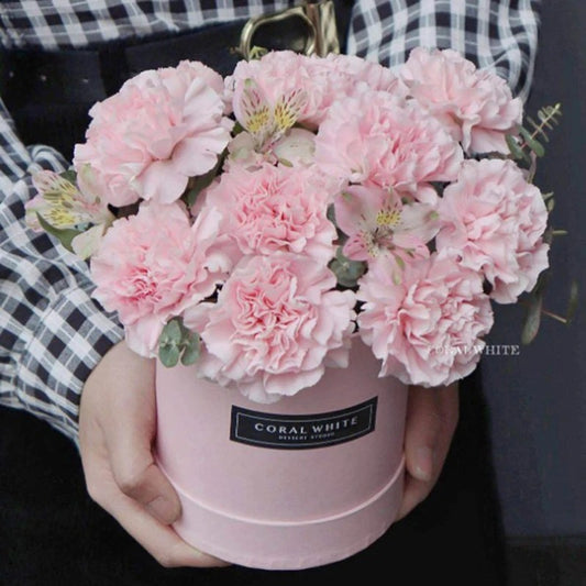 pink flower candle