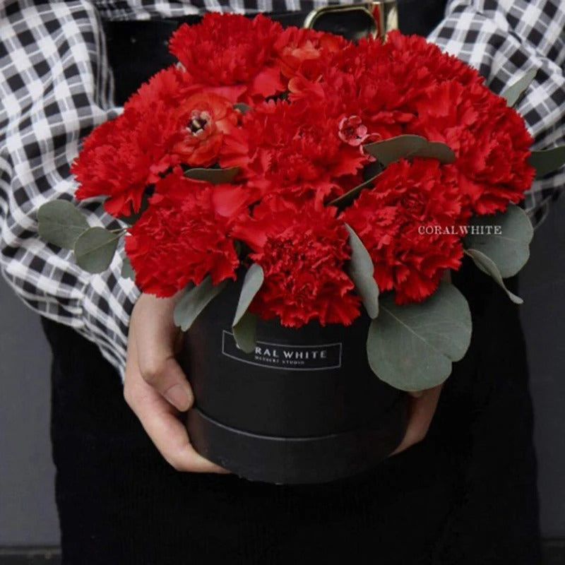 bougie fleurs rouge