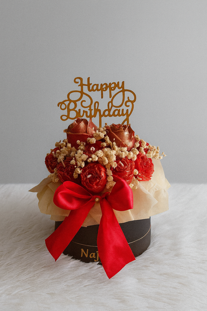 Box Fleurs en Cire Parfumée – Moyene Format  Personnalisée